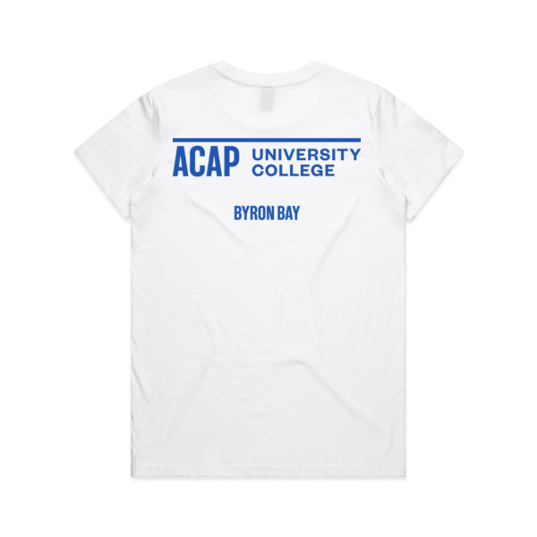 T-Shirt - Womens White - Byron Bay Thumbnail